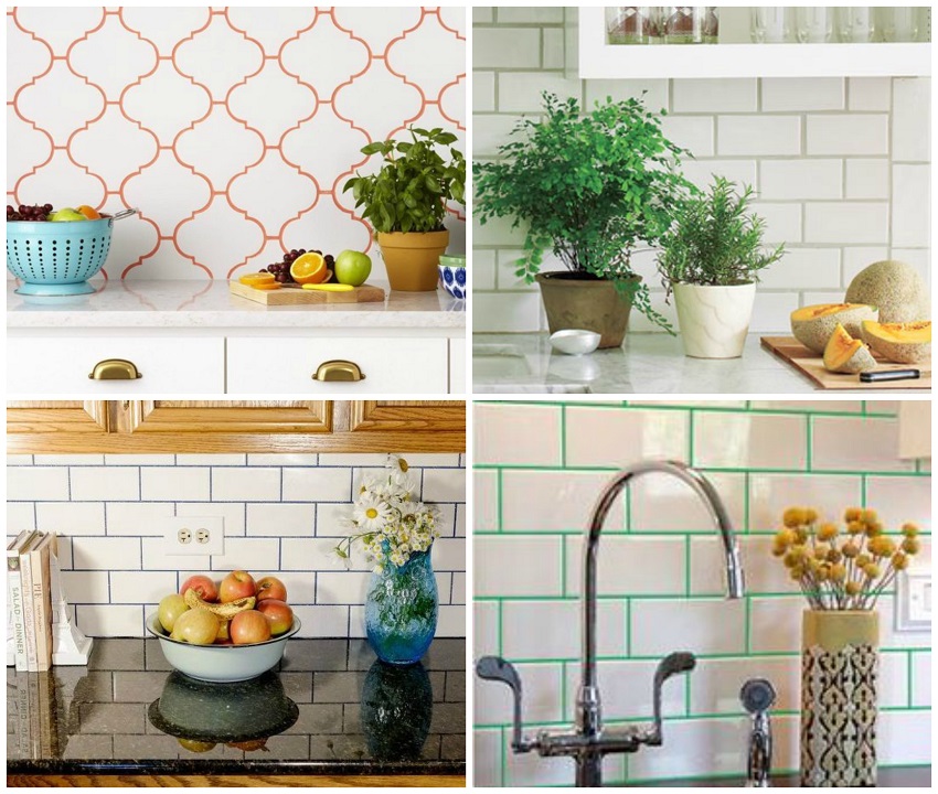 Faianța albă prea anostă? Nu și dacă este combinată cu chituri colorate